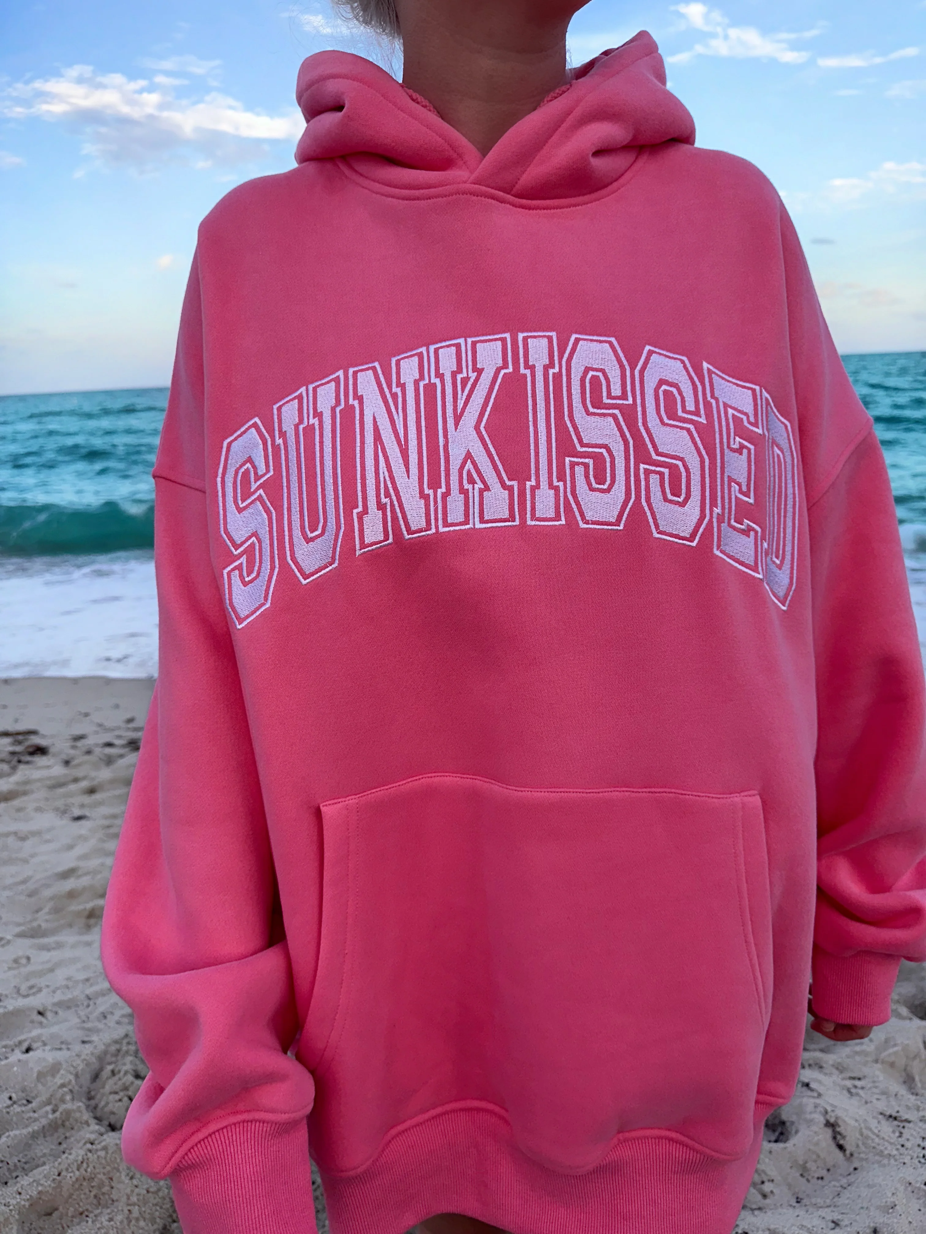 Sunkissed Collegiate Embroider Oversized Hoodie - Image 11