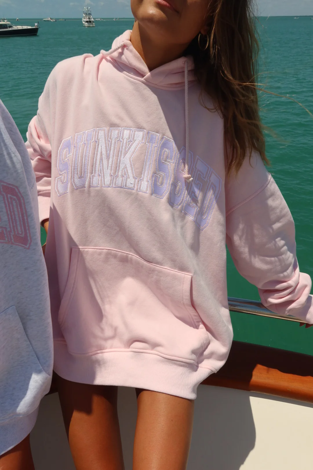 Sunkissed Collegiate Embroider Oversized Hoodie - Image 2