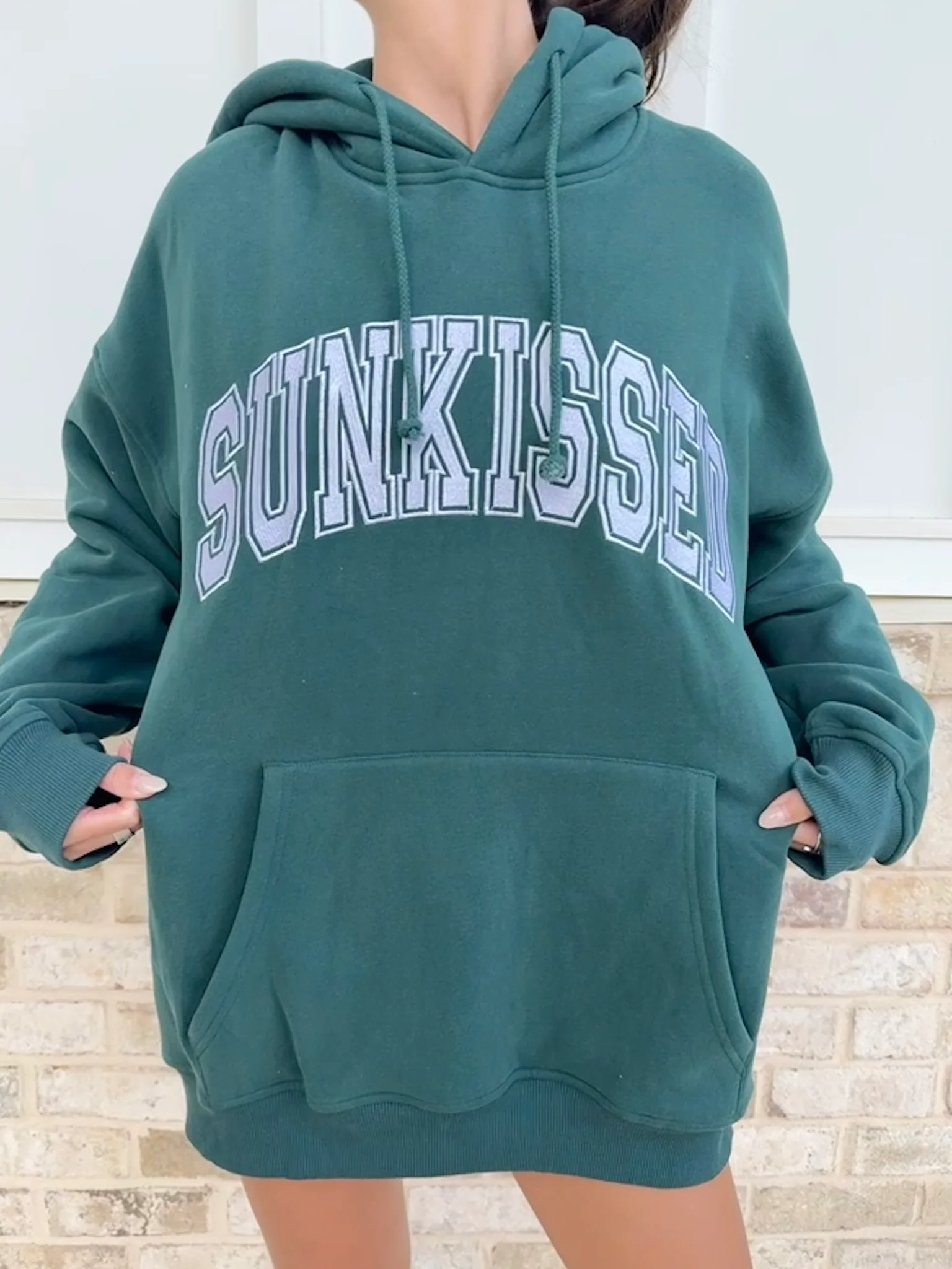 Sunkissed Collegiate Embroider Oversized Hoodie - Image 31
