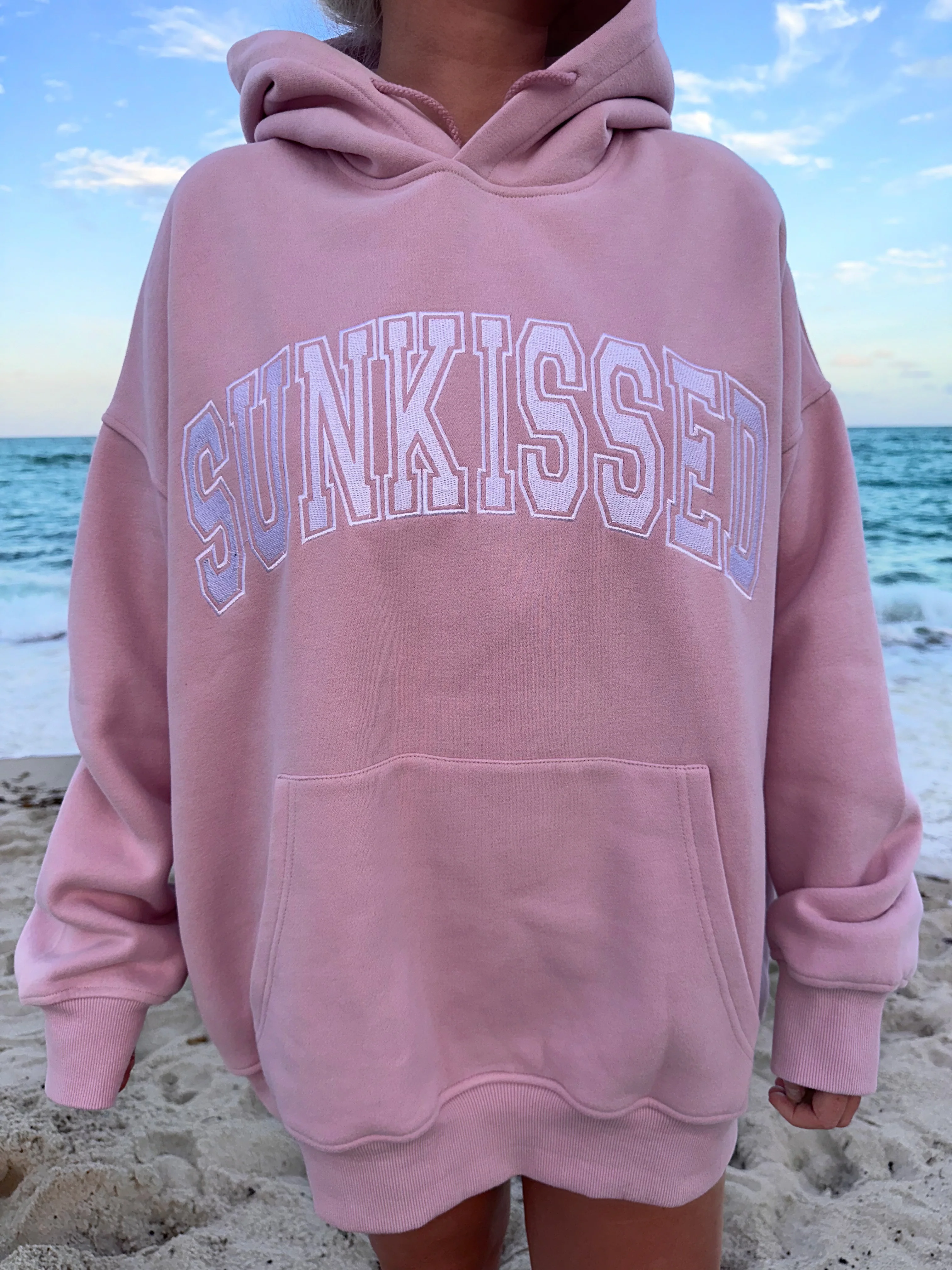 Sunkissed Collegiate Embroider Oversized Hoodie - Image 6