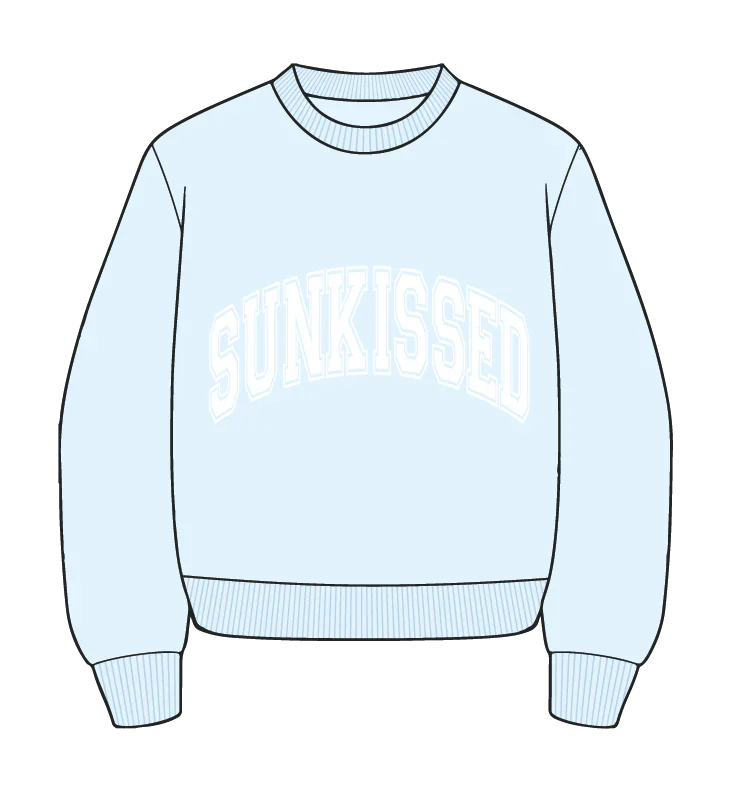 Sunkissed Collegiate Embroider Oversized Crewneck Sweatshirt - Image 28