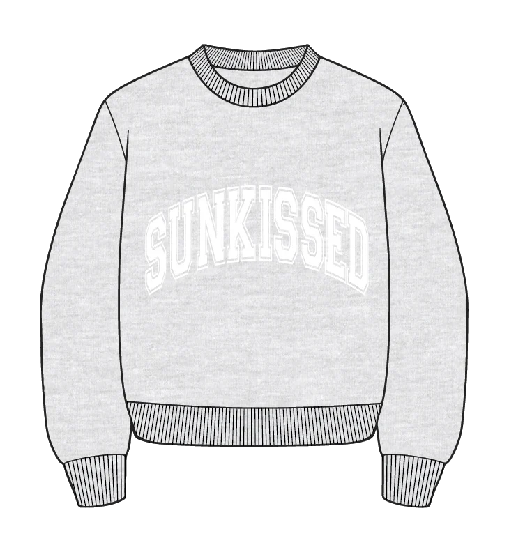 Sunkissed Collegiate Embroider Oversized Crewneck Sweatshirt - Image 30