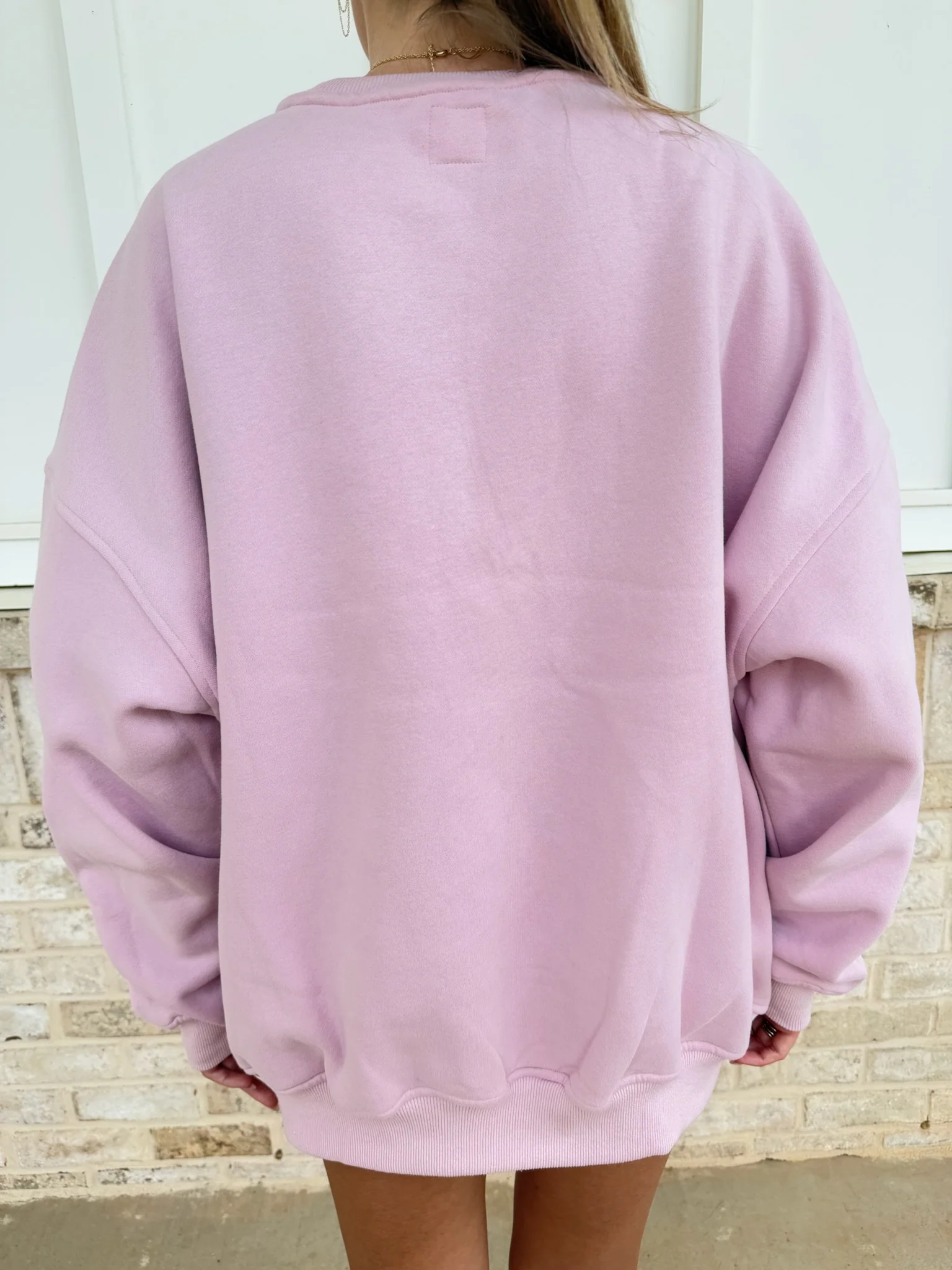 Sunkissed Collegiate Embroider Oversized Crewneck Sweatshirt - Image 42
