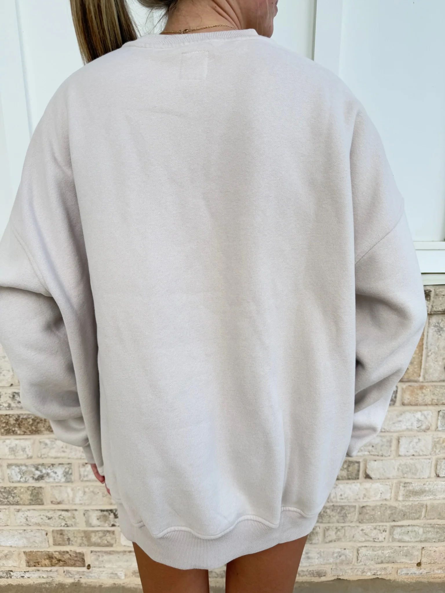 Sunkissed Collegiate Embroider Oversized Crewneck Sweatshirt - Image 54