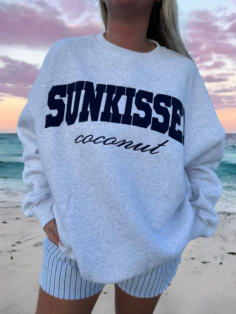 Pearl Grey Newport Sunkissed Sweatshirt - Image 5