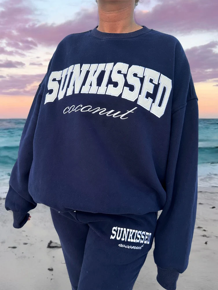 Navy Blue Yacht Club Sunkissed Sweatshirt - Image 3