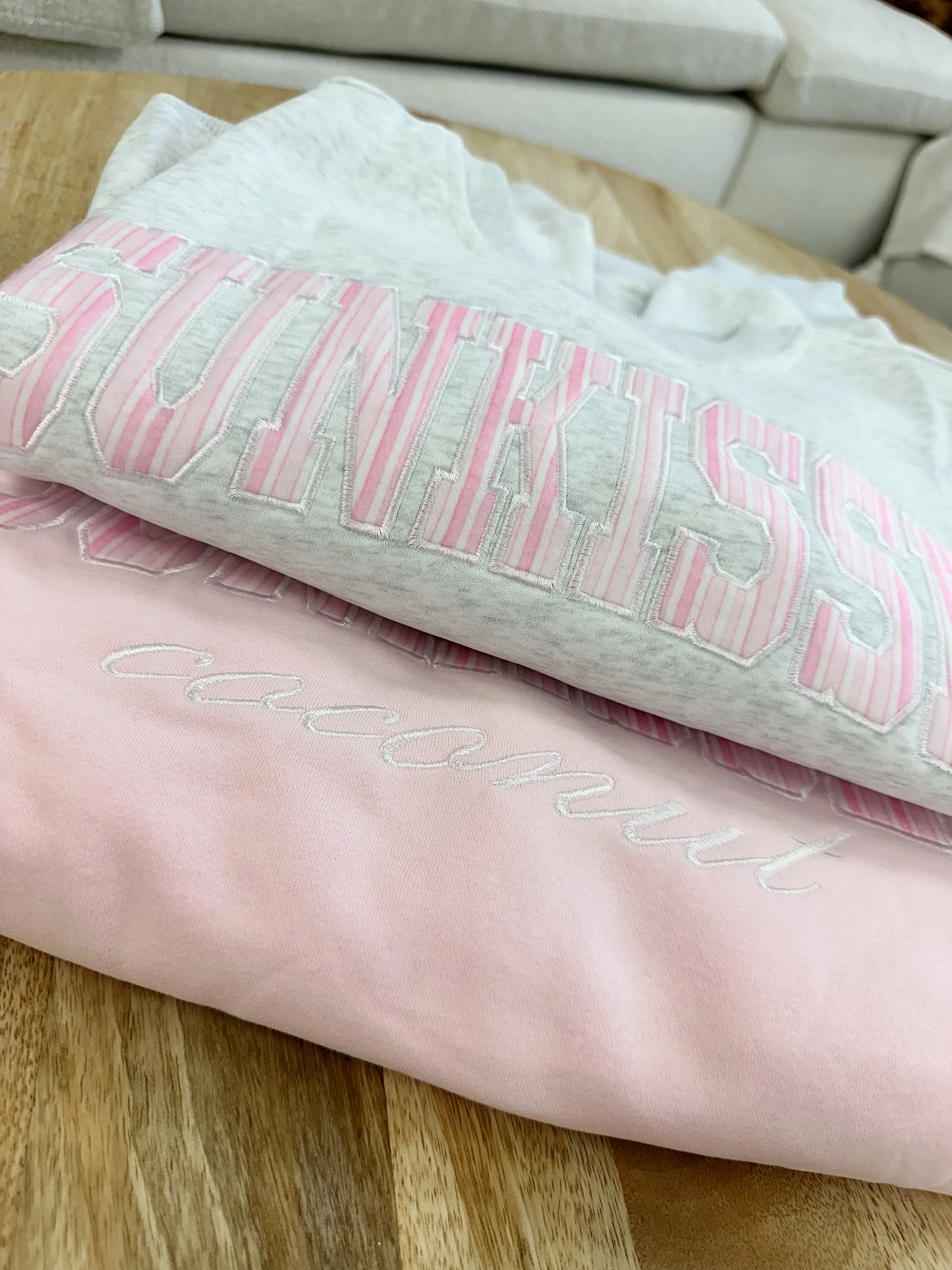 Pearl Grey Sunkissed In Vogue Striped Sweatshirt - Image 2