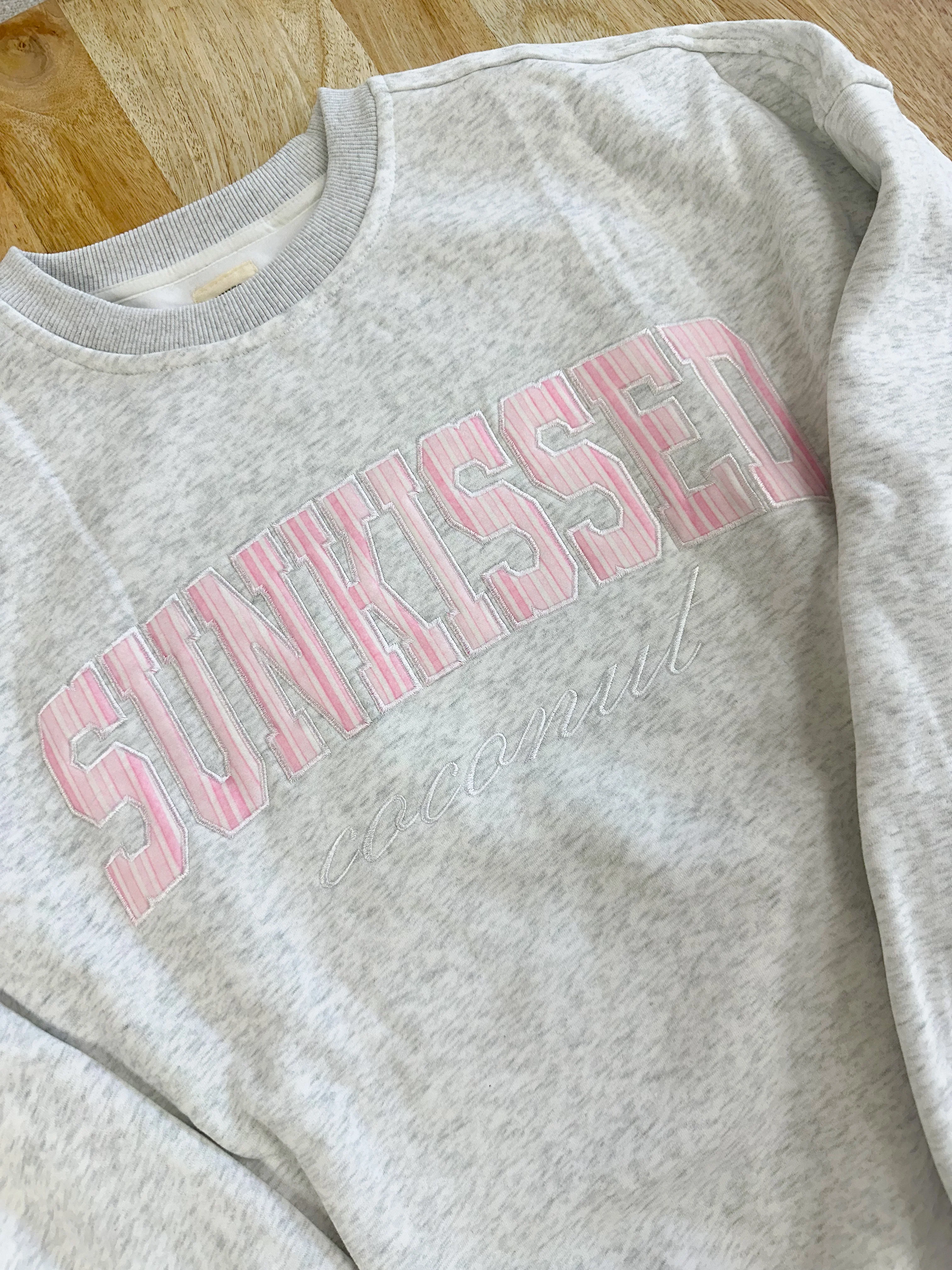 Pearl Grey Sunkissed In Vogue Striped Sweatshirt - Image 3