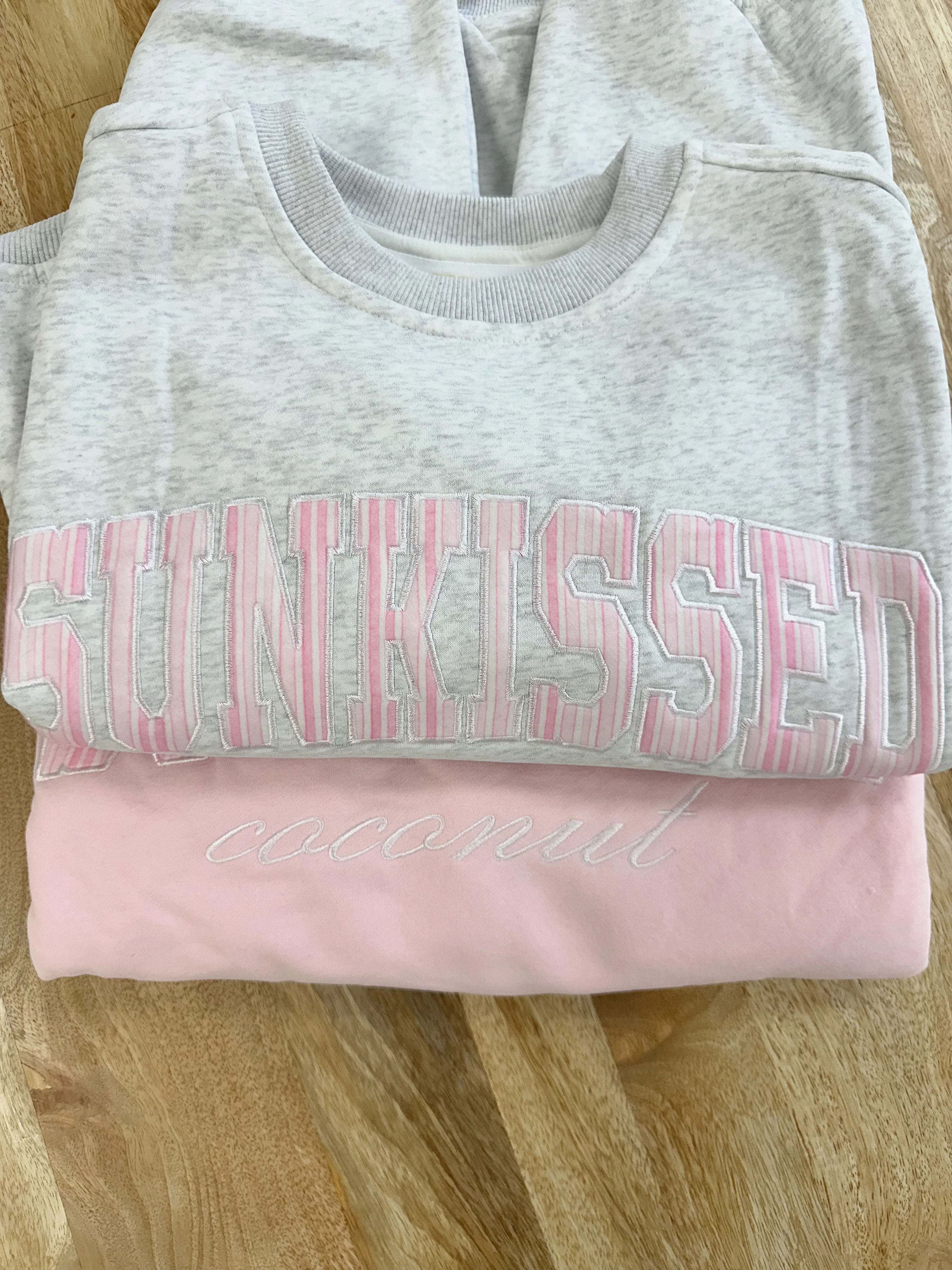 Pearl Grey Sunkissed In Vogue Striped Sweatshirt - Image 7