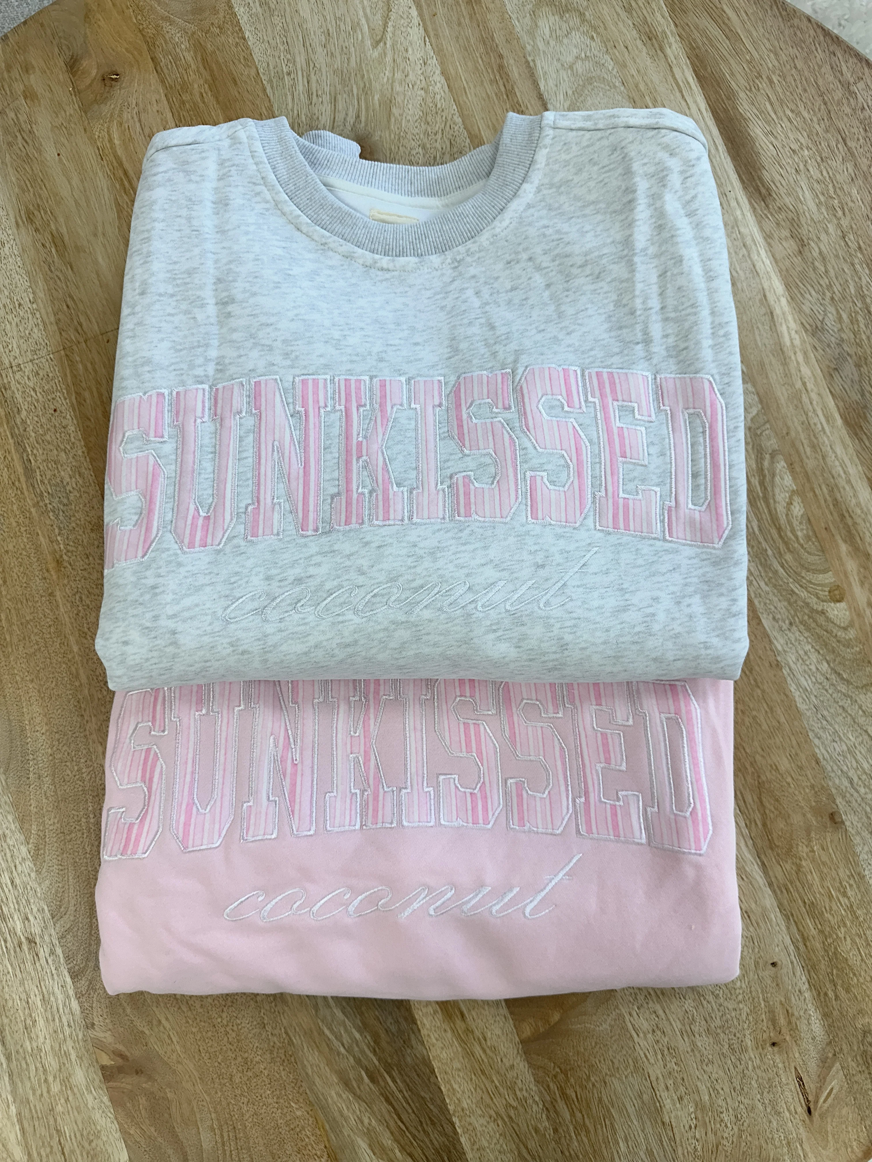 Pearl Grey Sunkissed In Vogue Striped Sweatshirt - Image 8