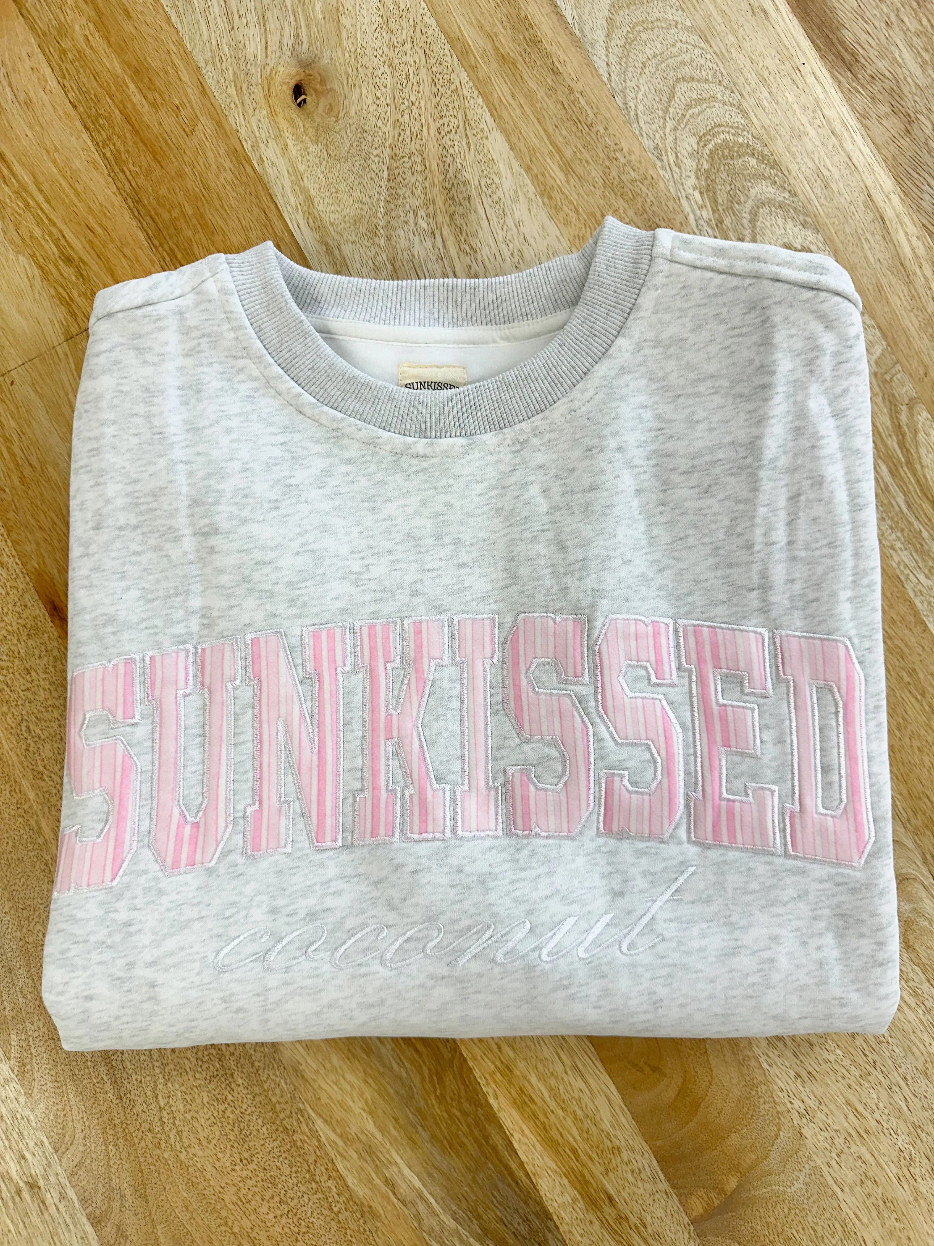 Pearl Grey Sunkissed In Vogue Striped Sweatshirt - Image 9