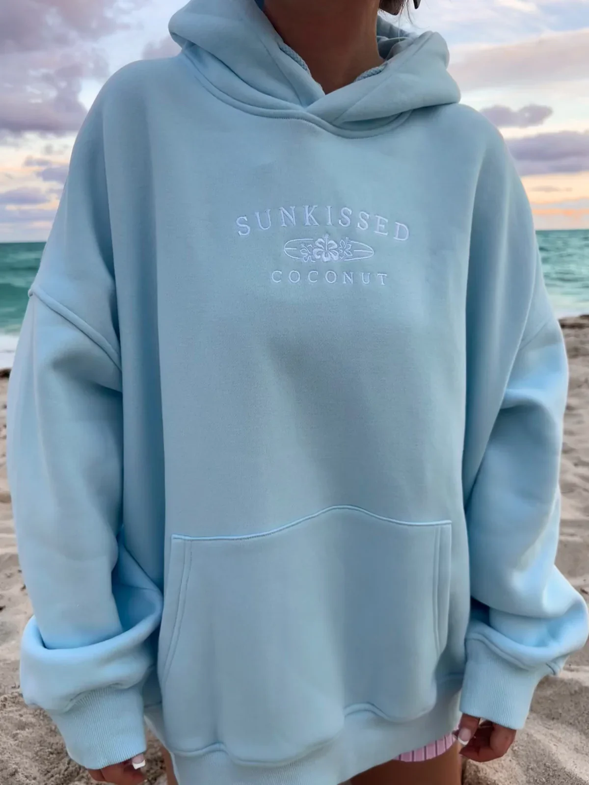 Sunkissedcoconut Embroider Oversized Hoodie - Image 10