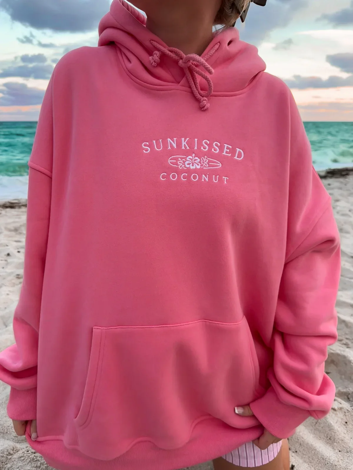 Sunkissedcoconut Embroider Oversized Hoodie - Image 13