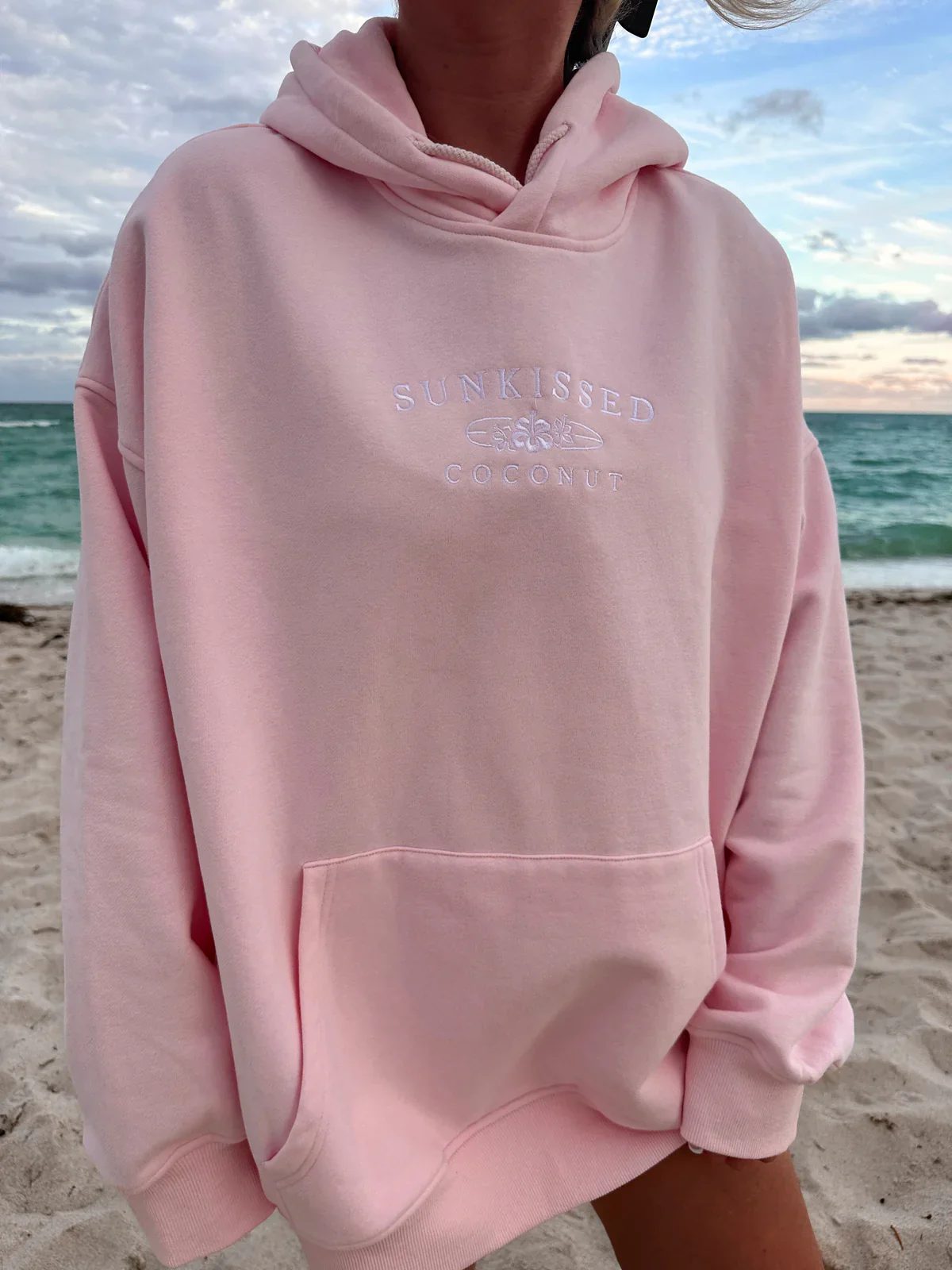 Sunkissedcoconut Embroider Oversized Hoodie - Image 3