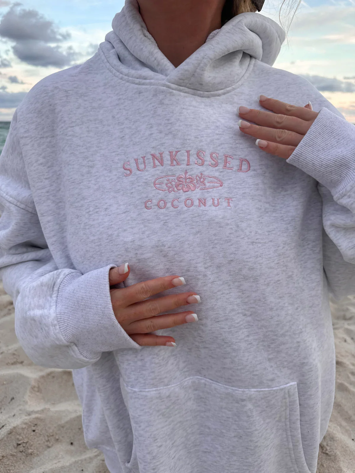 Sunkissedcoconut Embroider Oversized Hoodie - Image 4