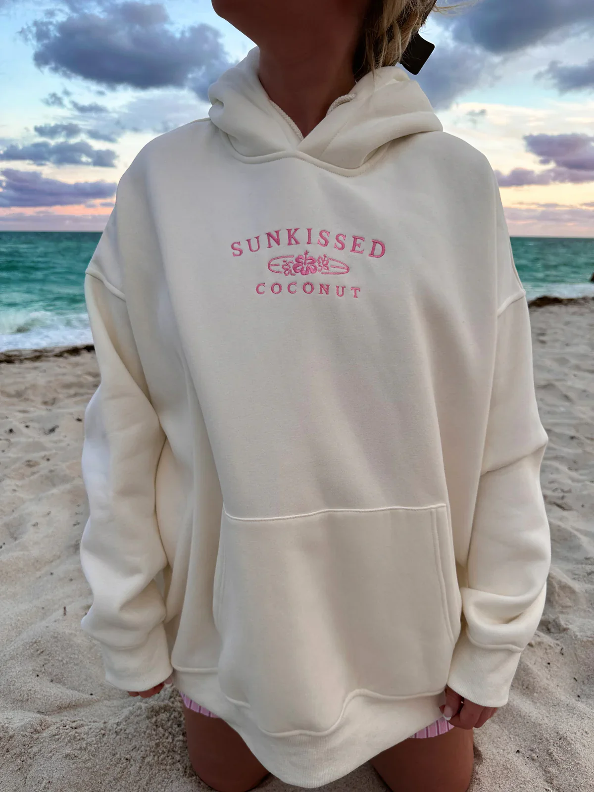 Sunkissedcoconut Embroider Oversized Hoodie - Image 5