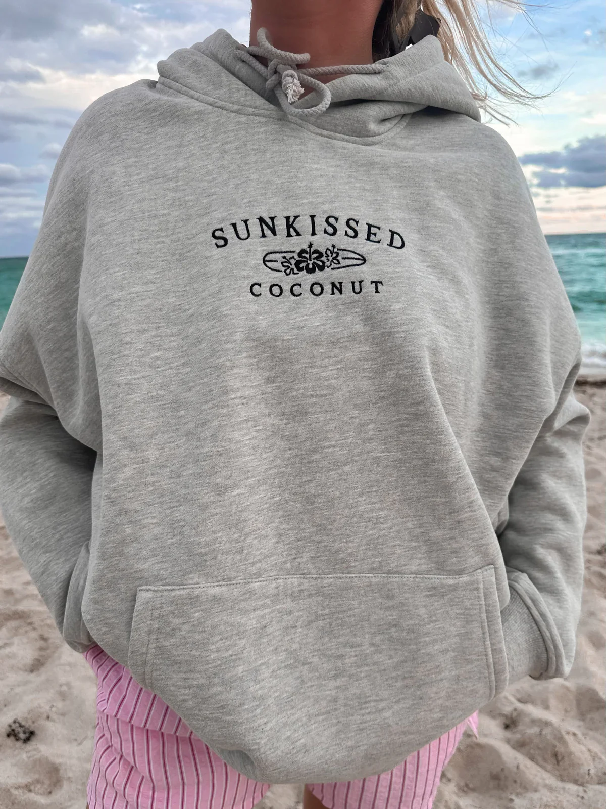 Sunkissedcoconut Embroider Oversized Hoodie - Image 6