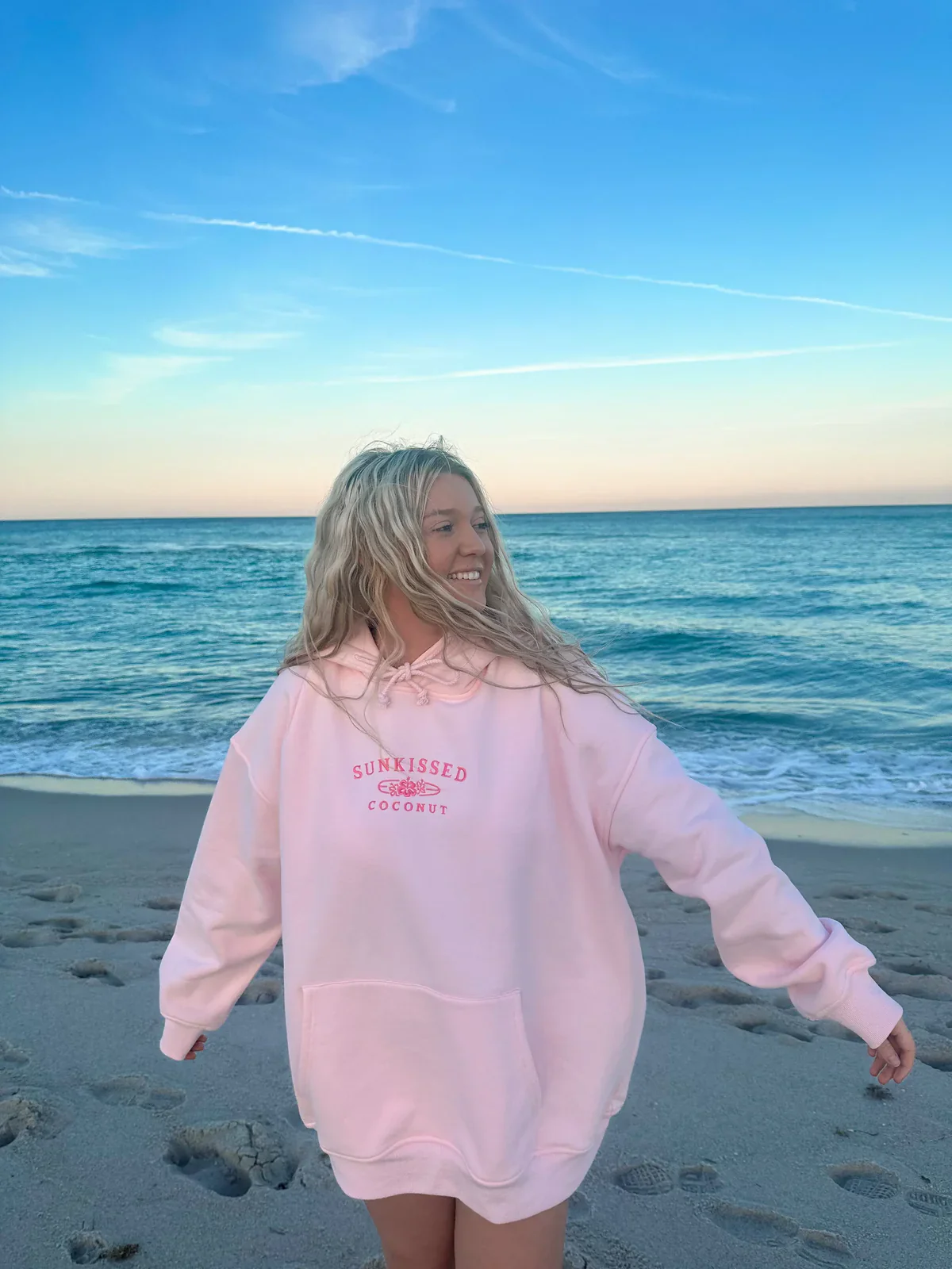 Sunkissedcoconut Embroider Oversized Hoodie - Image 8