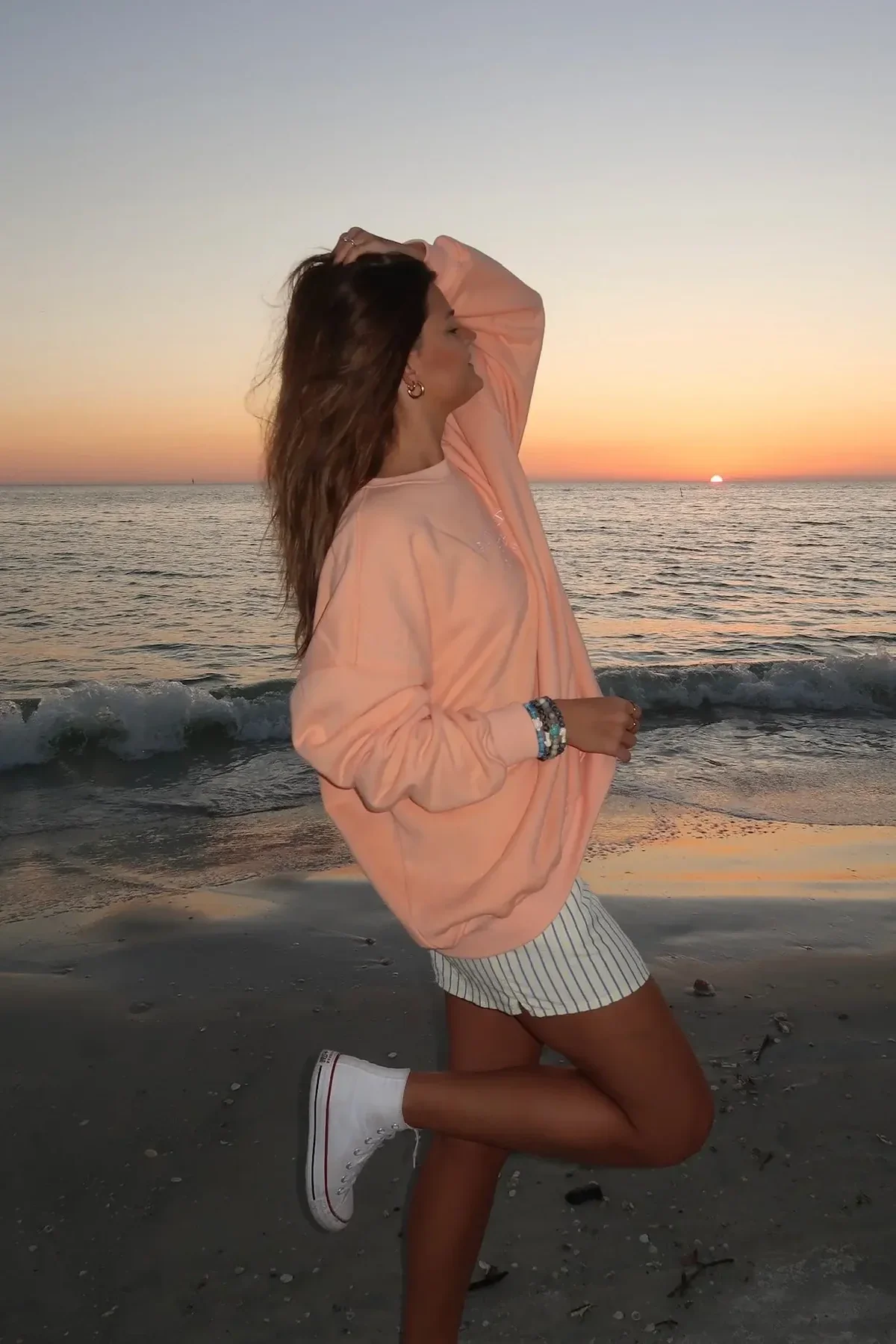 Sunkissedcoconut Embroider Oversized Crewneck Sweatshirt - Image 10
