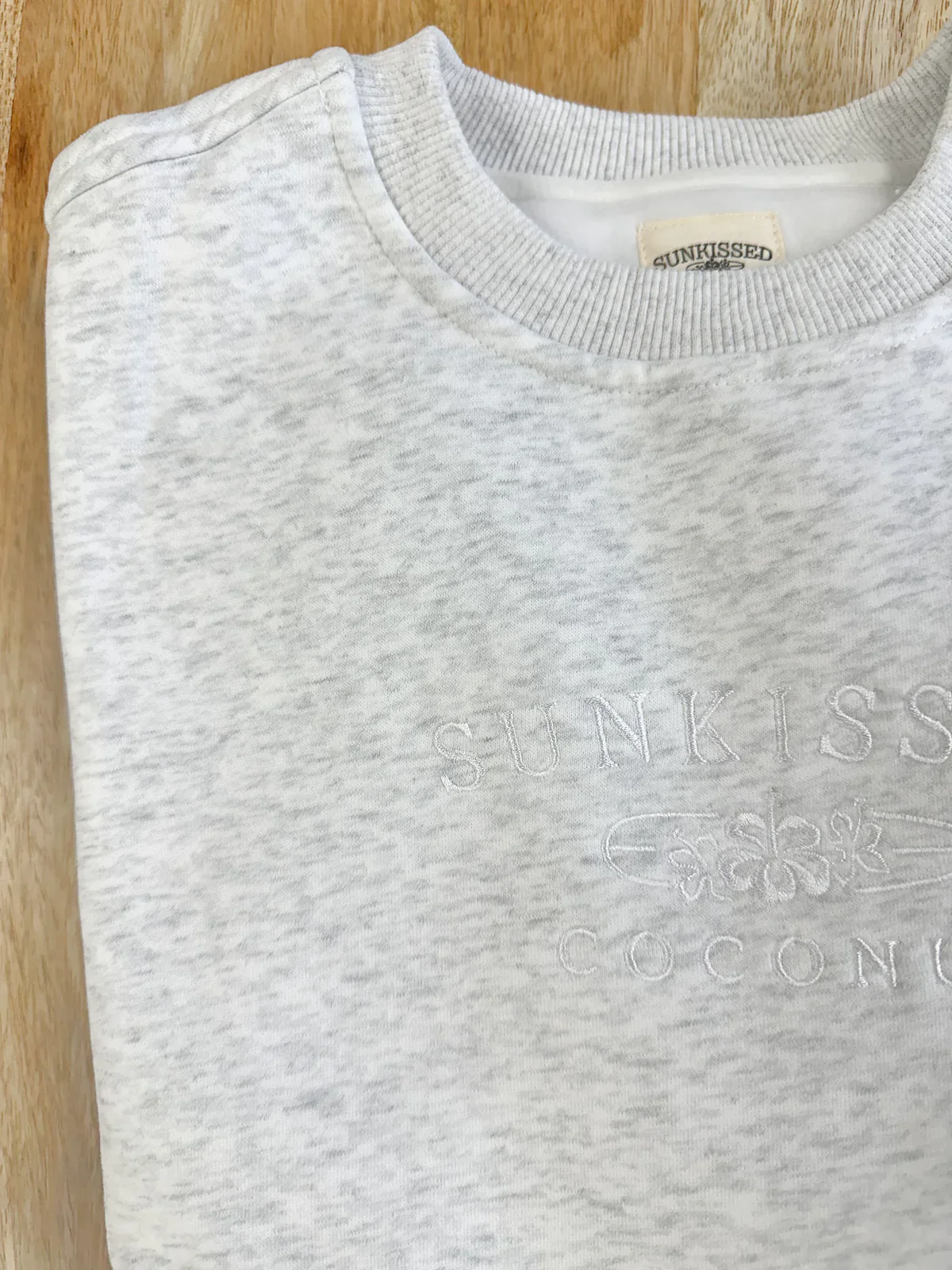 Sunkissedcoconut Embroider Oversized Crewneck Sweatshirt - Image 17