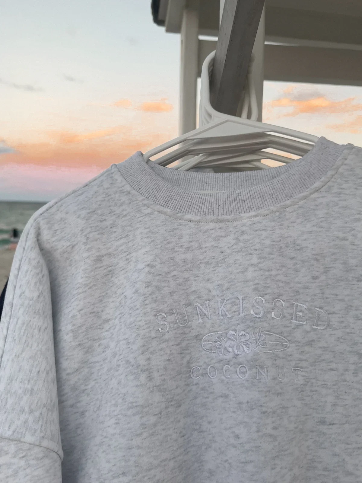 Sunkissedcoconut Embroider Oversized Crewneck Sweatshirt - Image 18