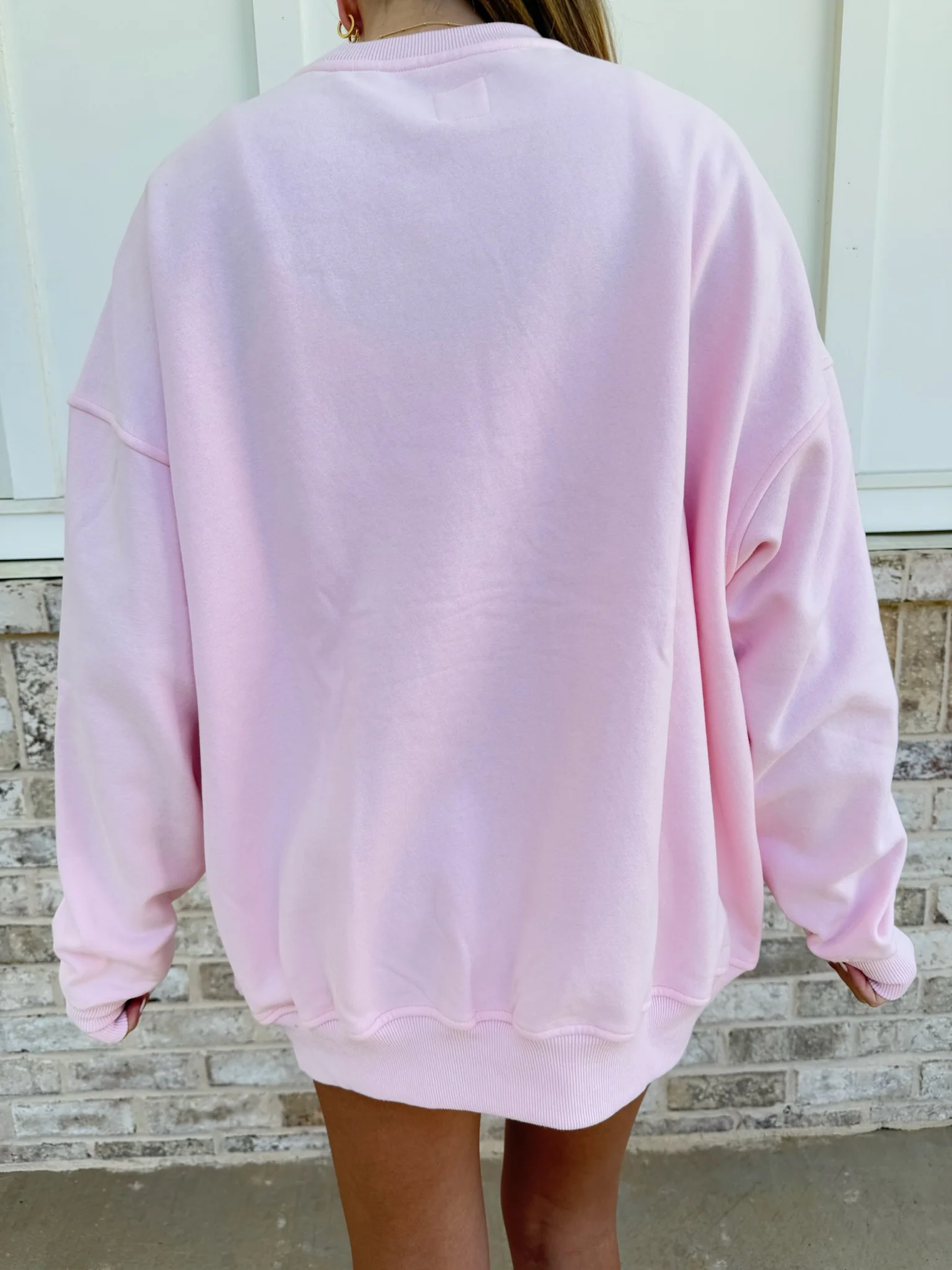 Sunkissedcoconut Embroider Oversized Crewneck Sweatshirt - Image 37