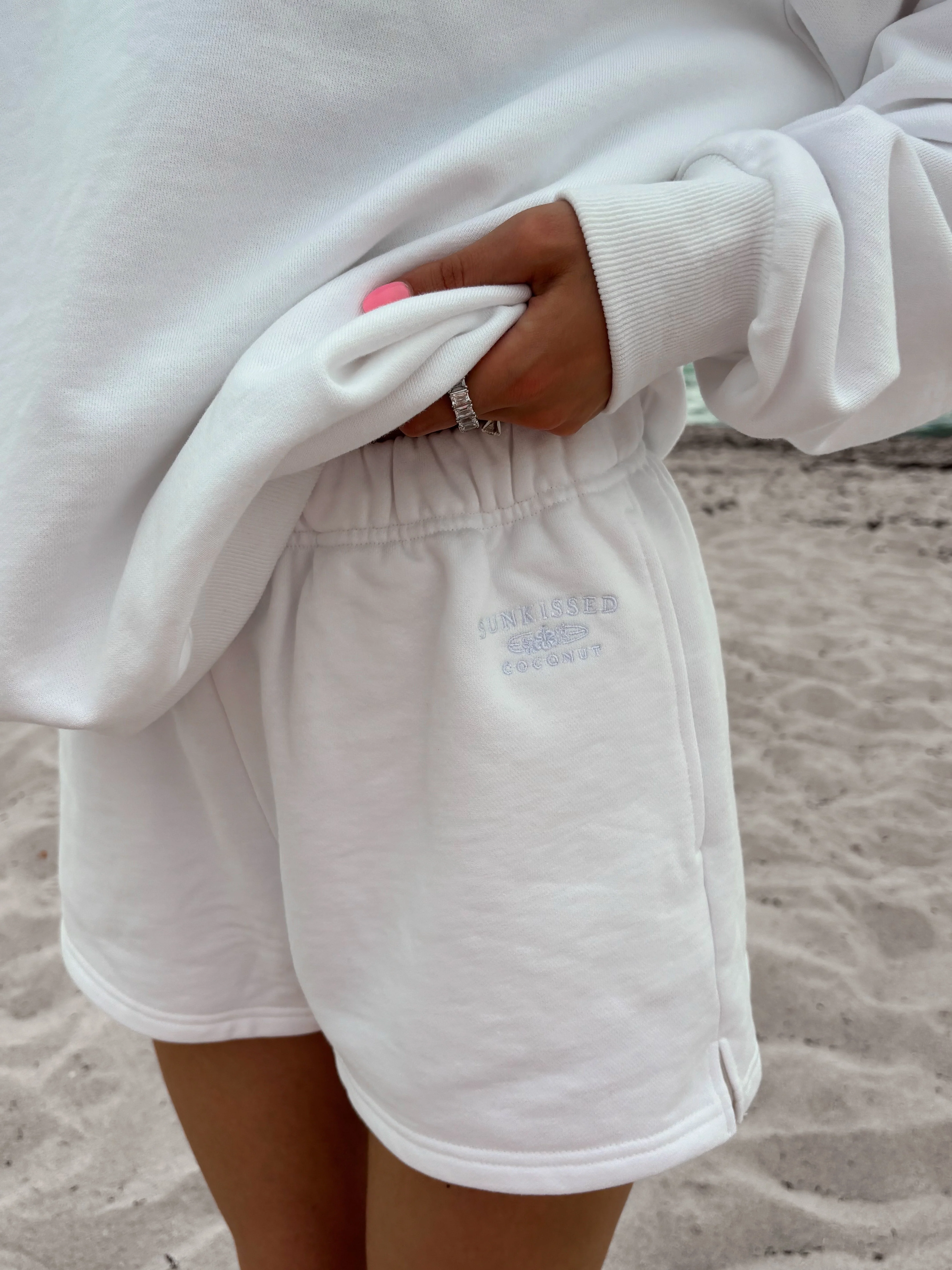 Sunkissedcoconut Embroidered Sweat Shorts 100% Cotton - Image 10