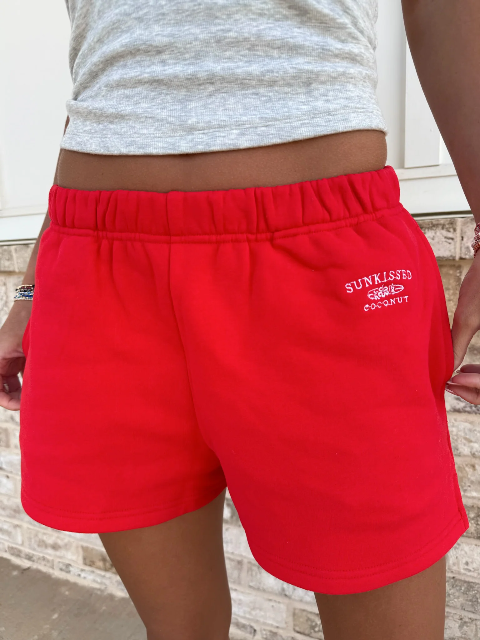 Sunkissedcoconut Embroidered Sweat Shorts 100% Cotton - Image 2