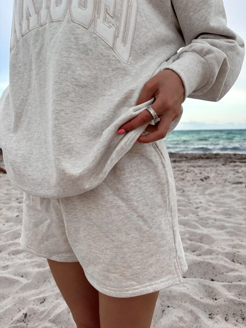 Sunkissedcoconut Embroidered Sweat Shorts 100% Cotton - Image 23