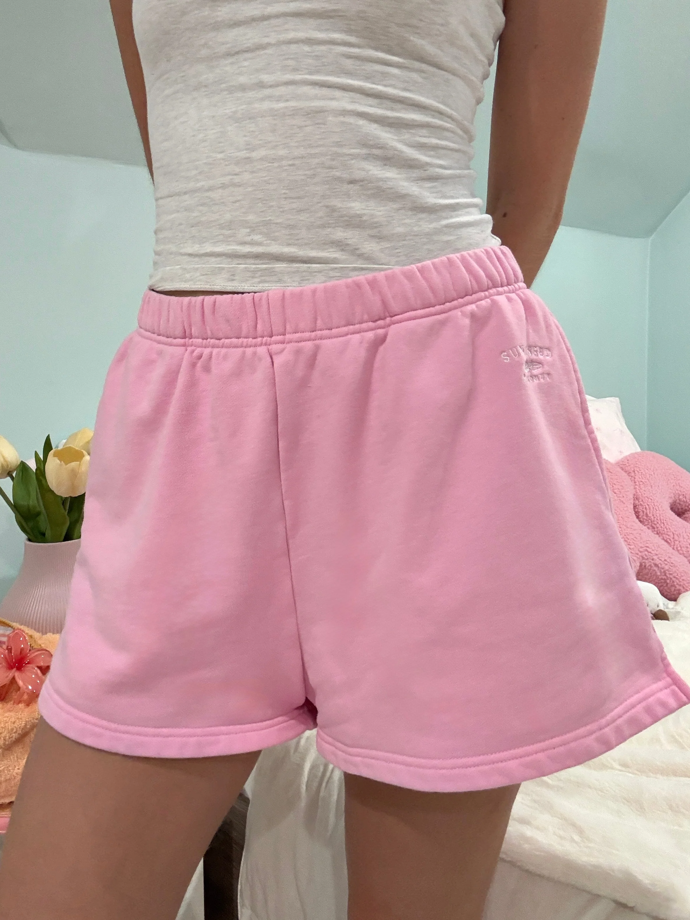 Sunkissedcoconut Embroidered Sweat Shorts 100% Cotton - Image 26