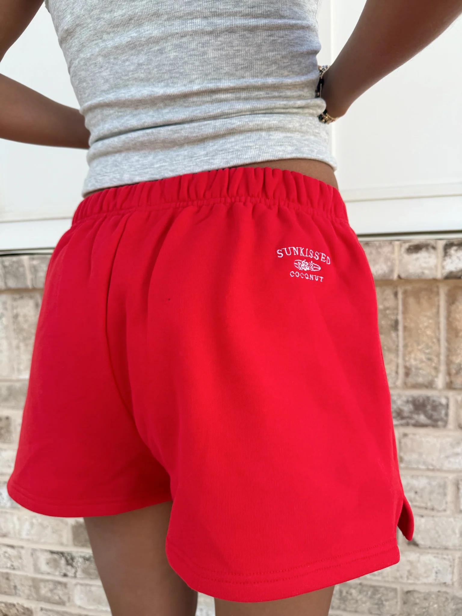 Sunkissedcoconut Embroidered Sweat Shorts 100% Cotton - Image 3