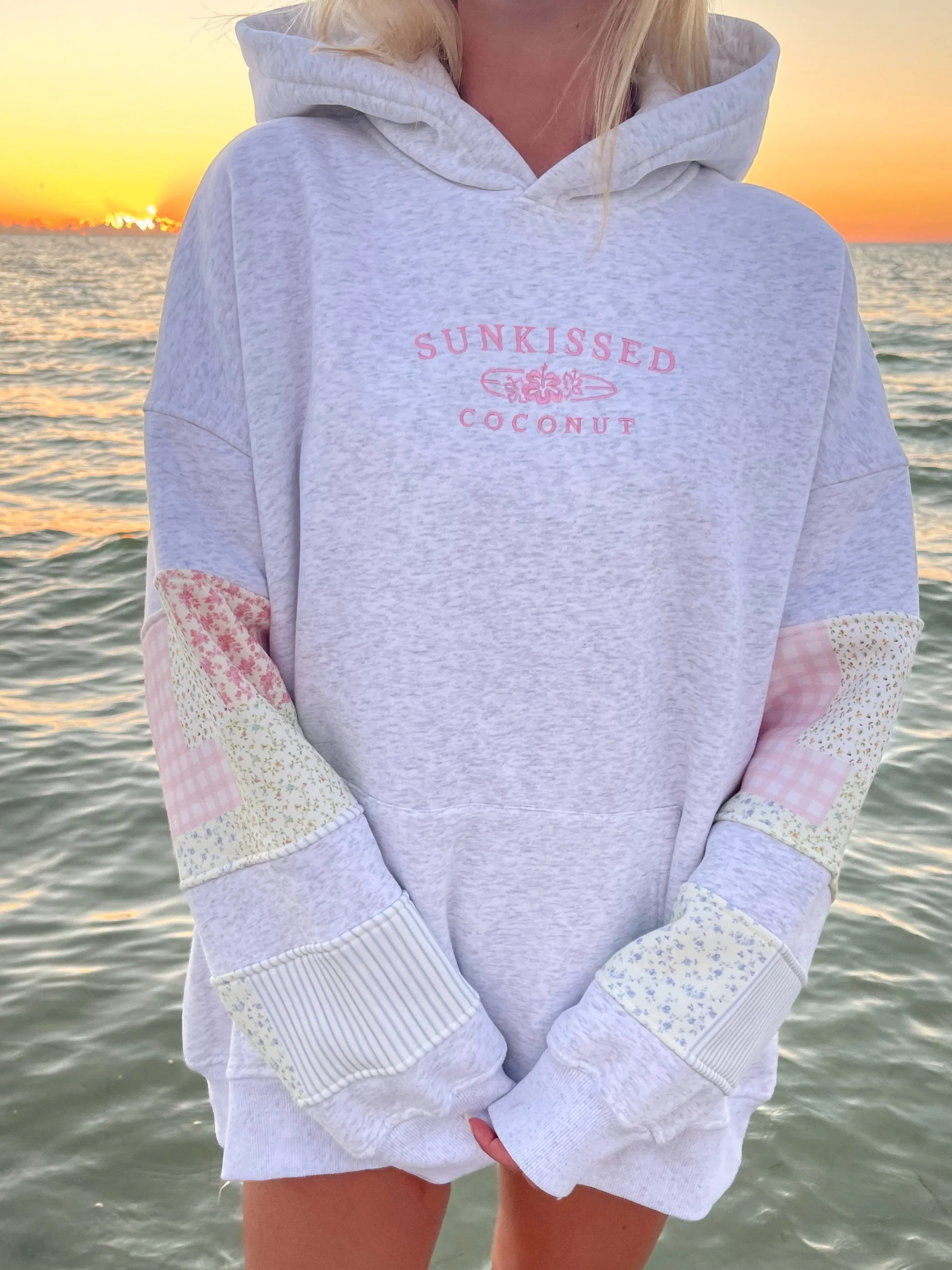 Sunkissedcoconut Quilted Pastel Embroidered Hoodie - Image 10