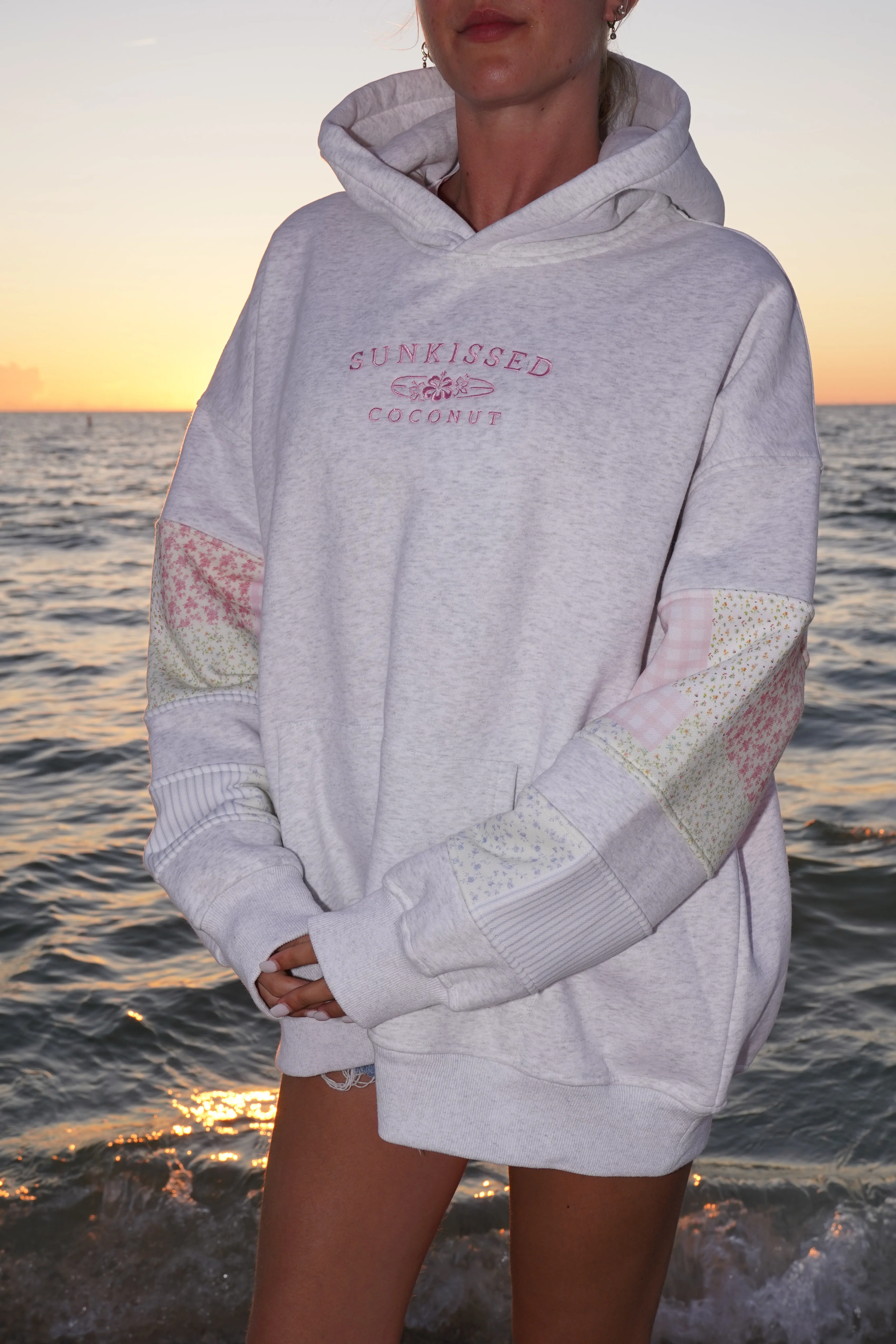 Sunkissedcoconut Quilted Pastel Embroidered Hoodie - Image 16