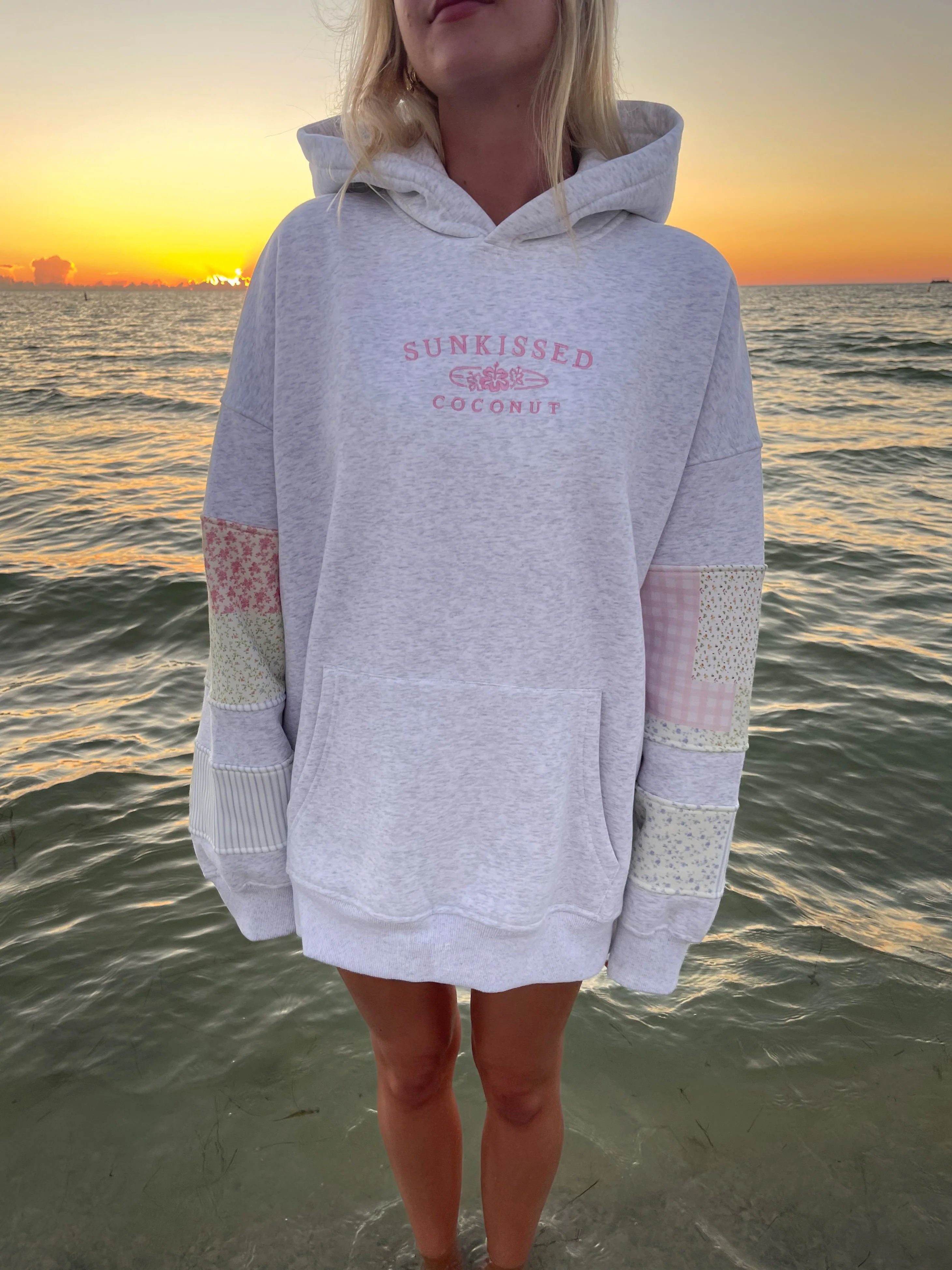 Sunkissedcoconut Quilted Pastel Embroidered Hoodie - Image 8