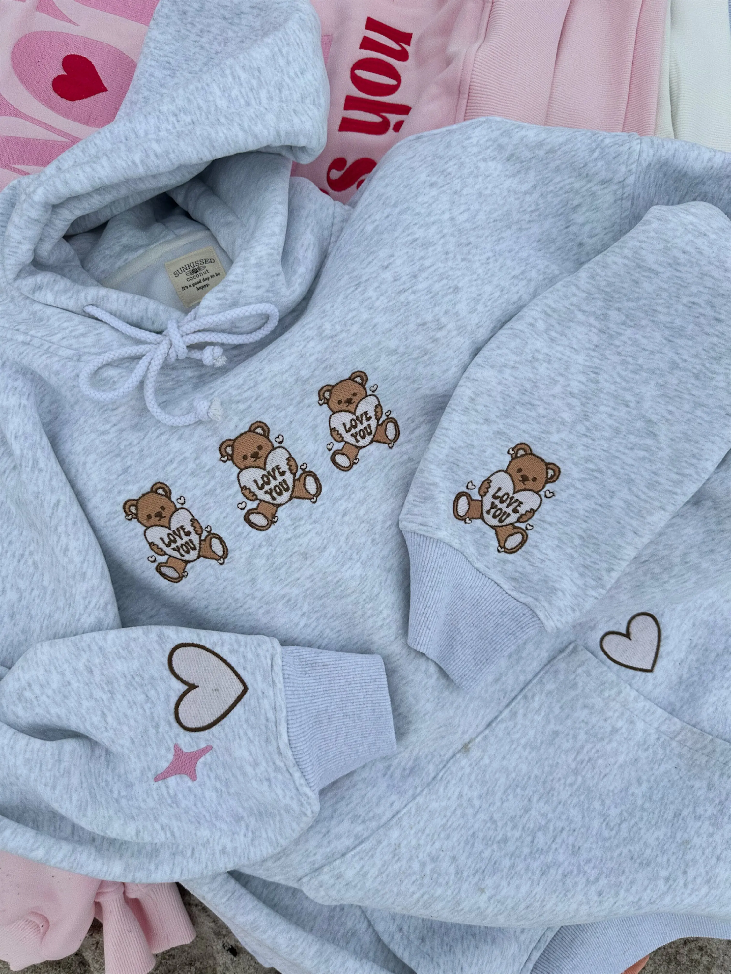 Teddy Bear Embroider Hoodie - Image 10