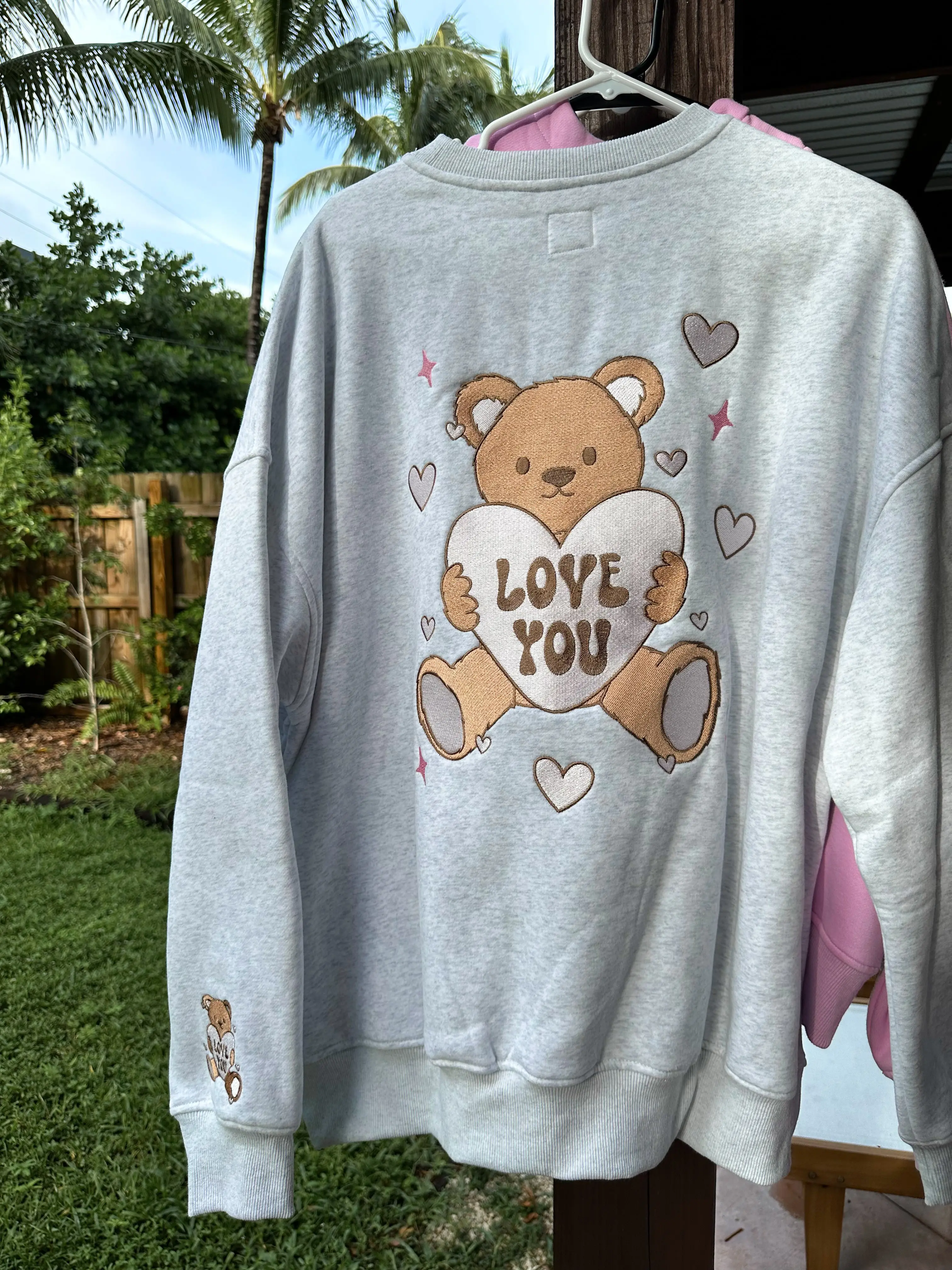 Teddy Bear Embroider Sweatshirt - Image 8