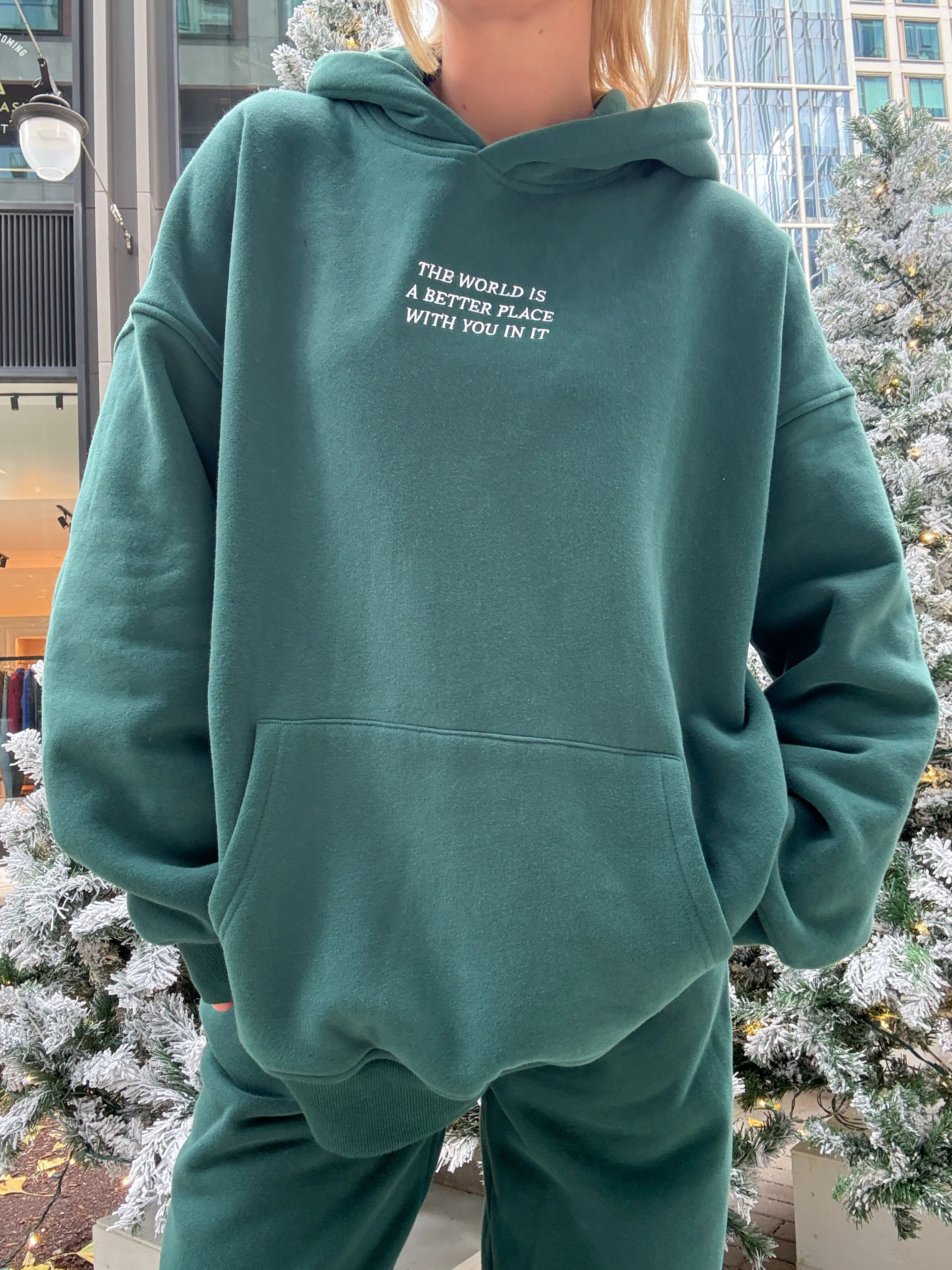 The World Is A Better Place With You In It Embroider Hoodie - Image 10