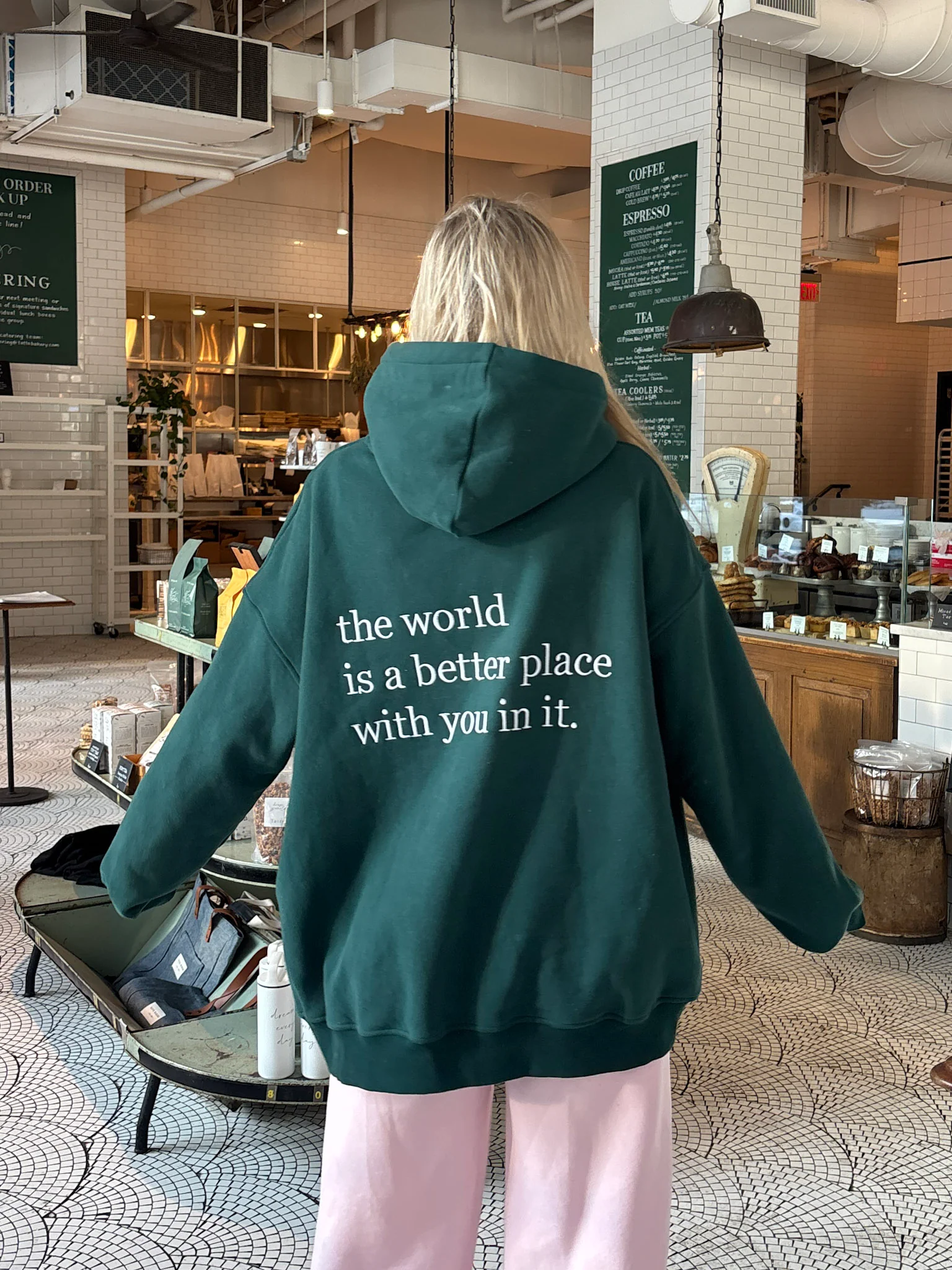 The World Is A Better Place With You In It Embroider Hoodie - Image 3