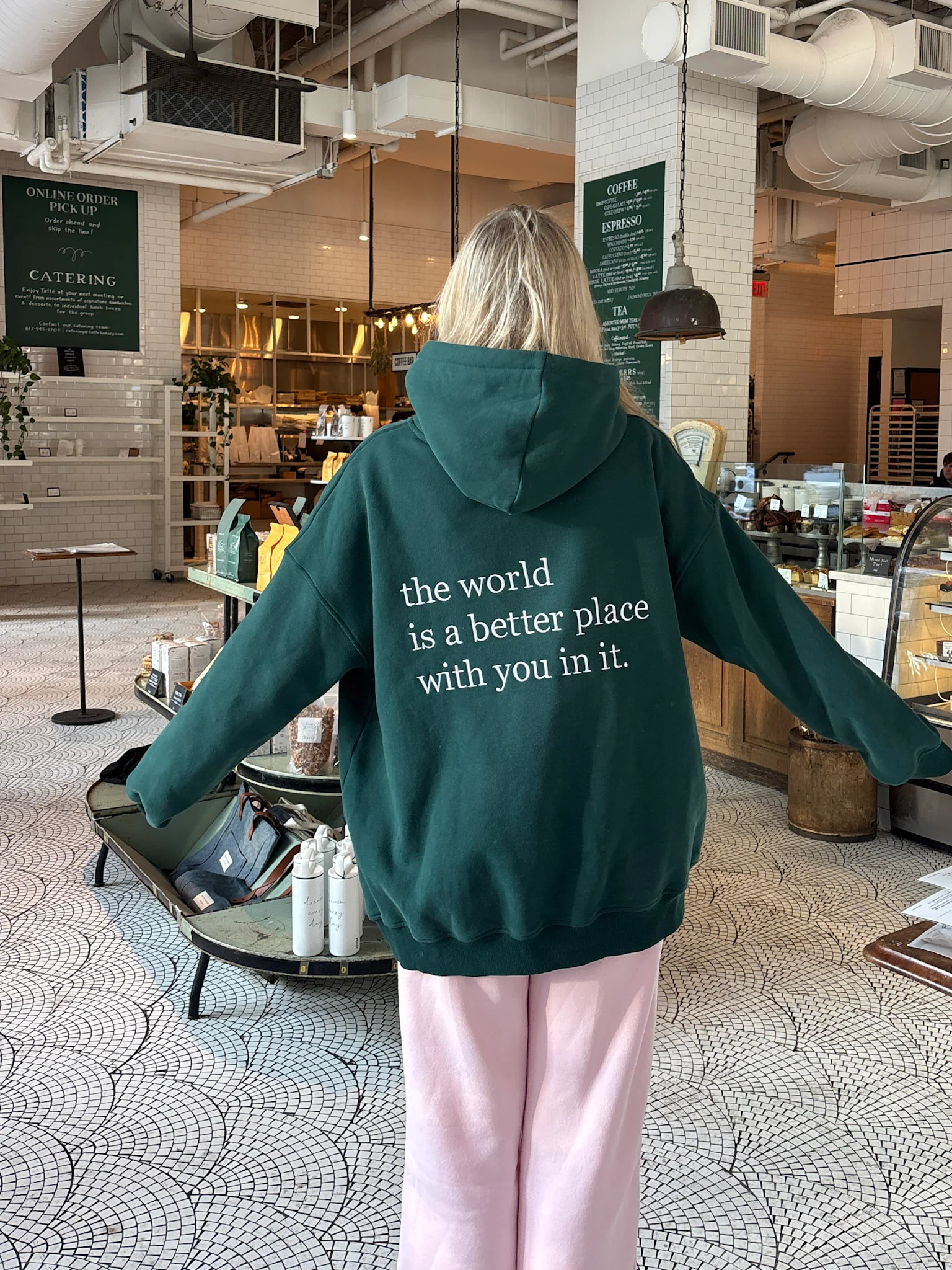 The World Is A Better Place With You In It Embroider Hoodie - Image 4