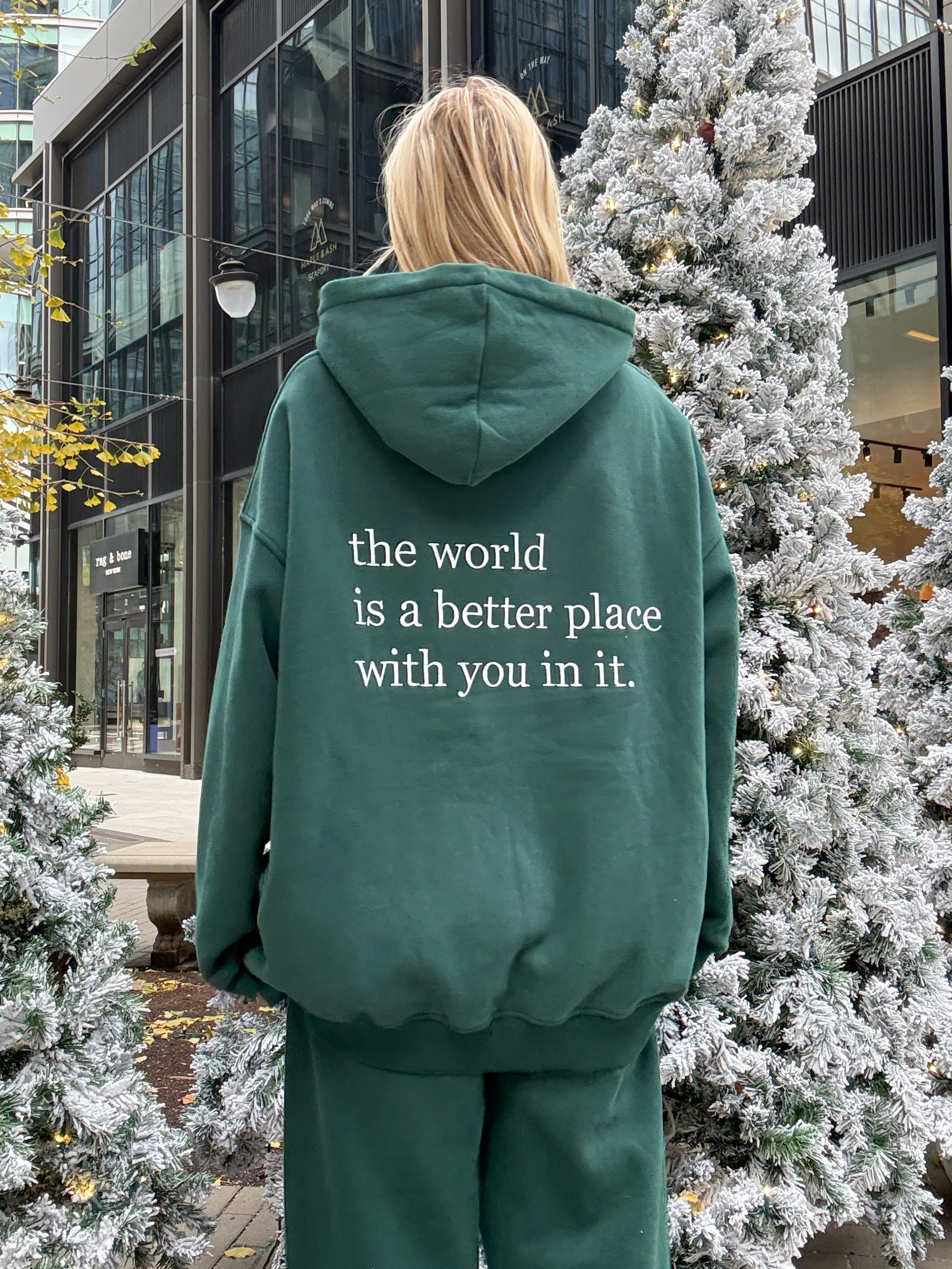 The World Is A Better Place With You In It Embroider Hoodie - Image 6