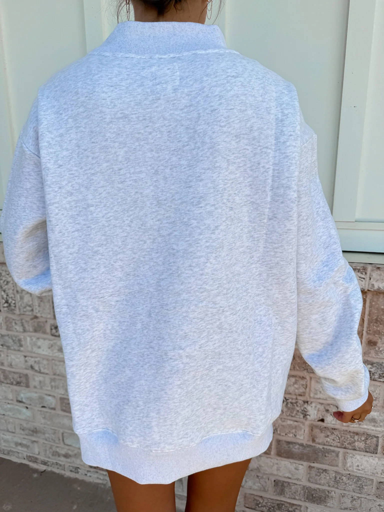 United States Flag Embroider Mockneck Sweatshirt - Image 5