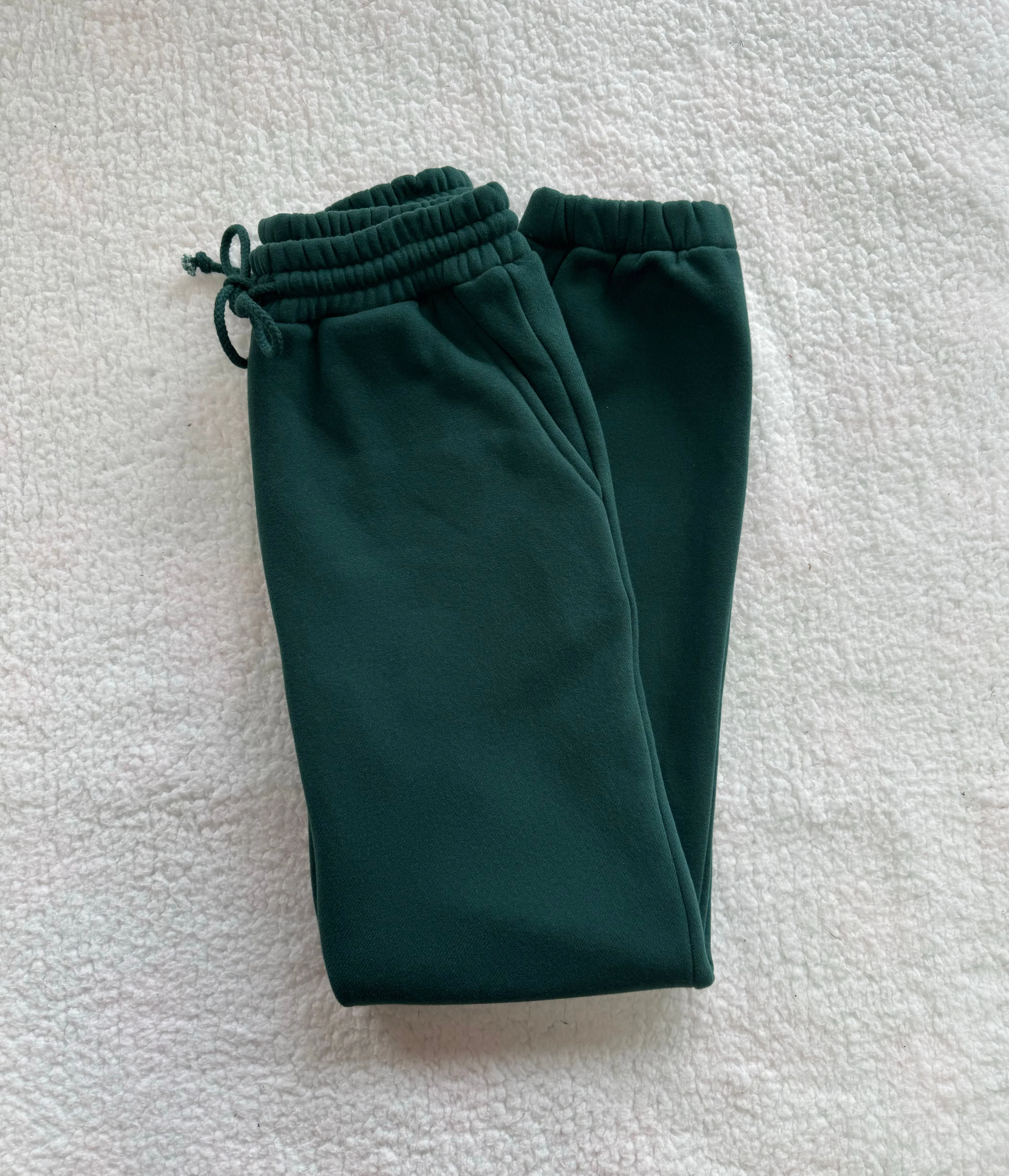 Winter Green Basic Blank Jogger Sweatpants - Image 3